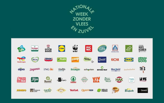 51 partners steunen de zevende Nationale Week Zonder Vlees & Zuivel