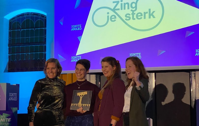 Zing je sterk wint jury- én publieksprijs tijdens IGNITE Award 2024