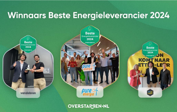 Pure Energie grote winnaar van Overstappen Energie Awards 2024